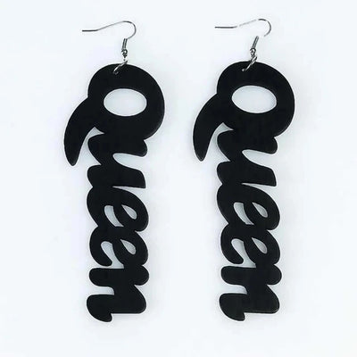 Wooden Queen earrings