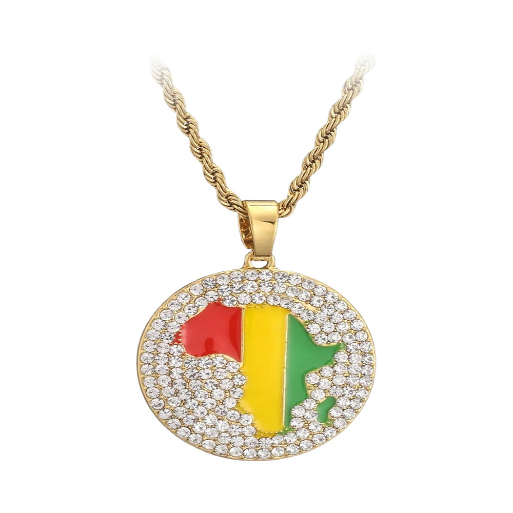 Africa pendant necklace