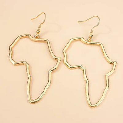 Africa Outline Earrings