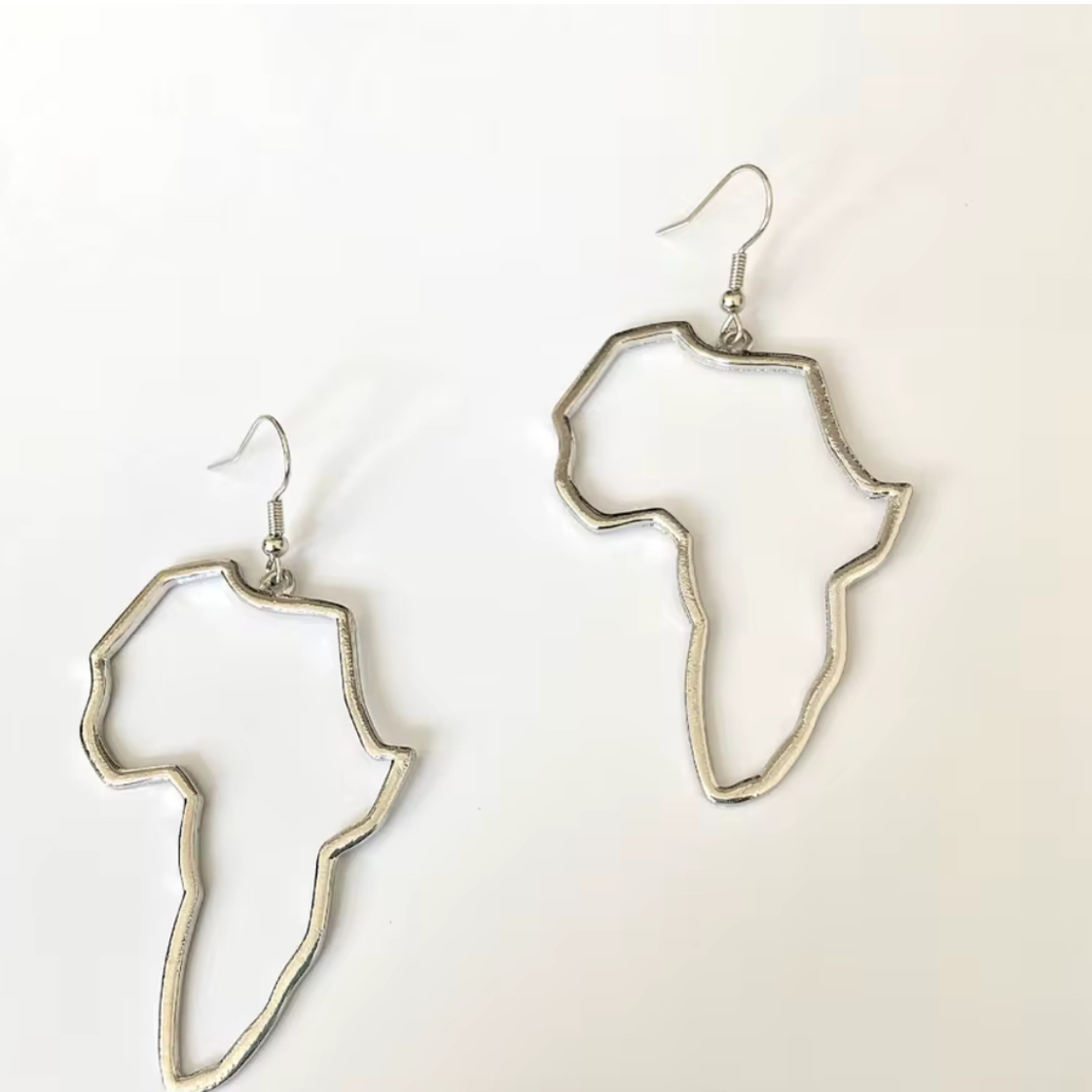 Africa Outline Earrings