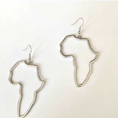 Africa Outline Earrings